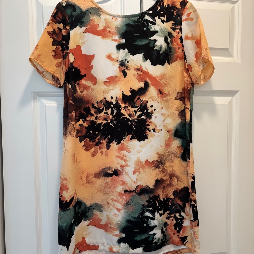 Lulu's Multicolor Abstract Dress
